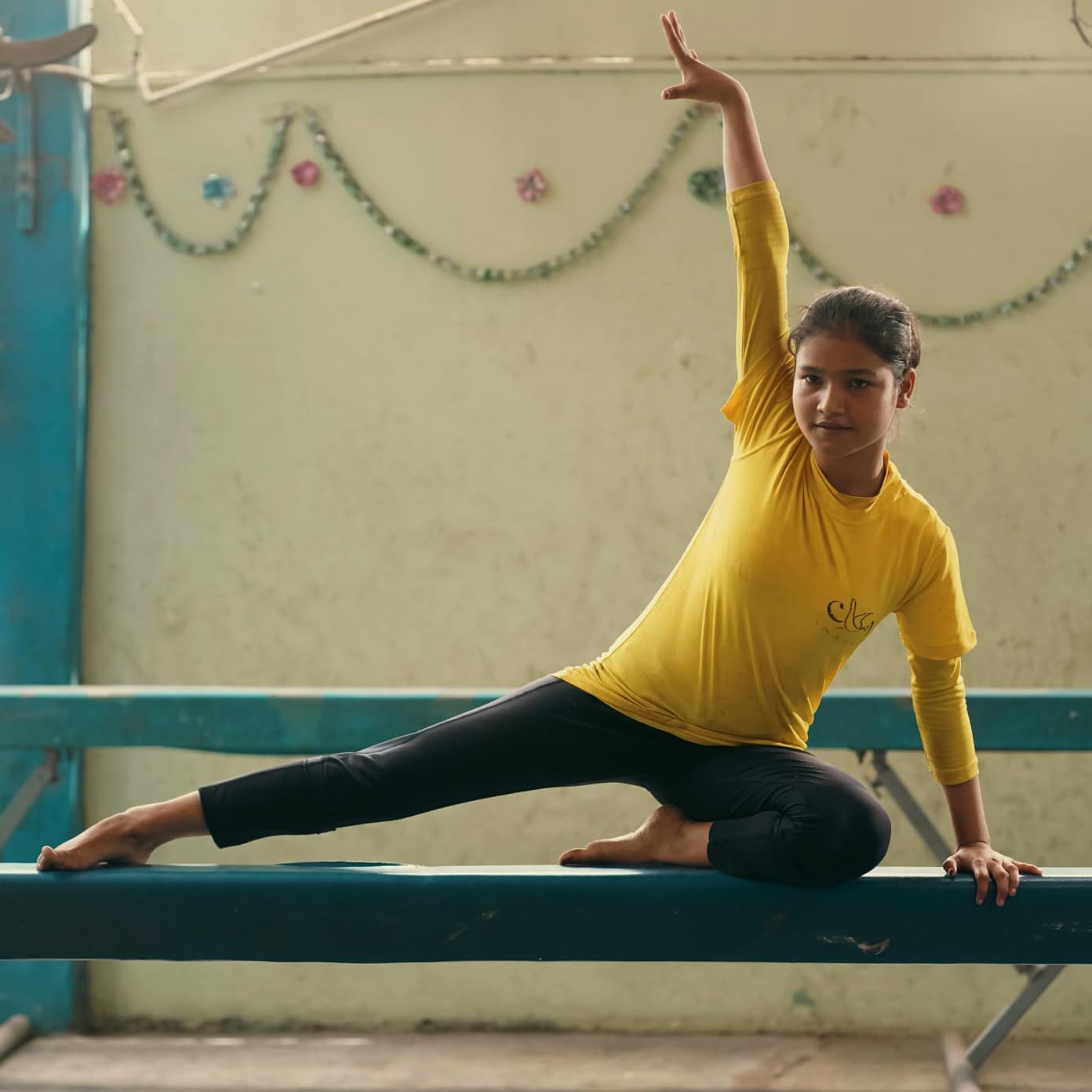 Anwara on the beam